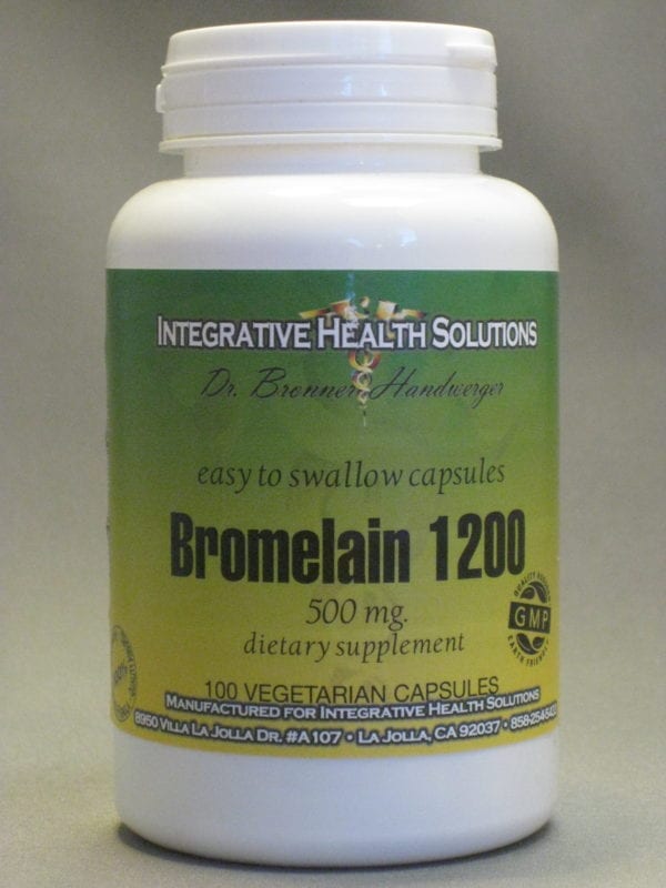 Bromelain 1200 500mg 100 Vegetarian Capsules Integrative Health Solutions Dr. Bronner Handwerger